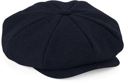 Casquette gavroche "Heritage"- Navy Herringbone - S/M