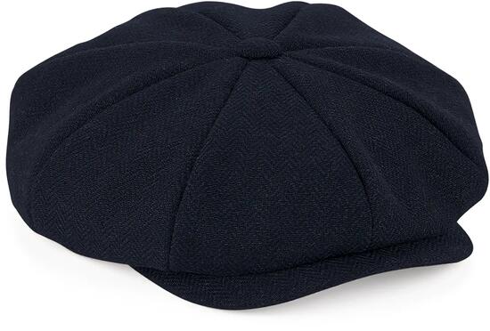 Casquette gavroche "Heritage"- Navy Herringbone - S/M