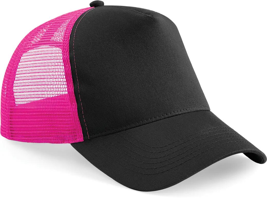 Casquette américaine - Black / Fuchsia - One Size 3/4
