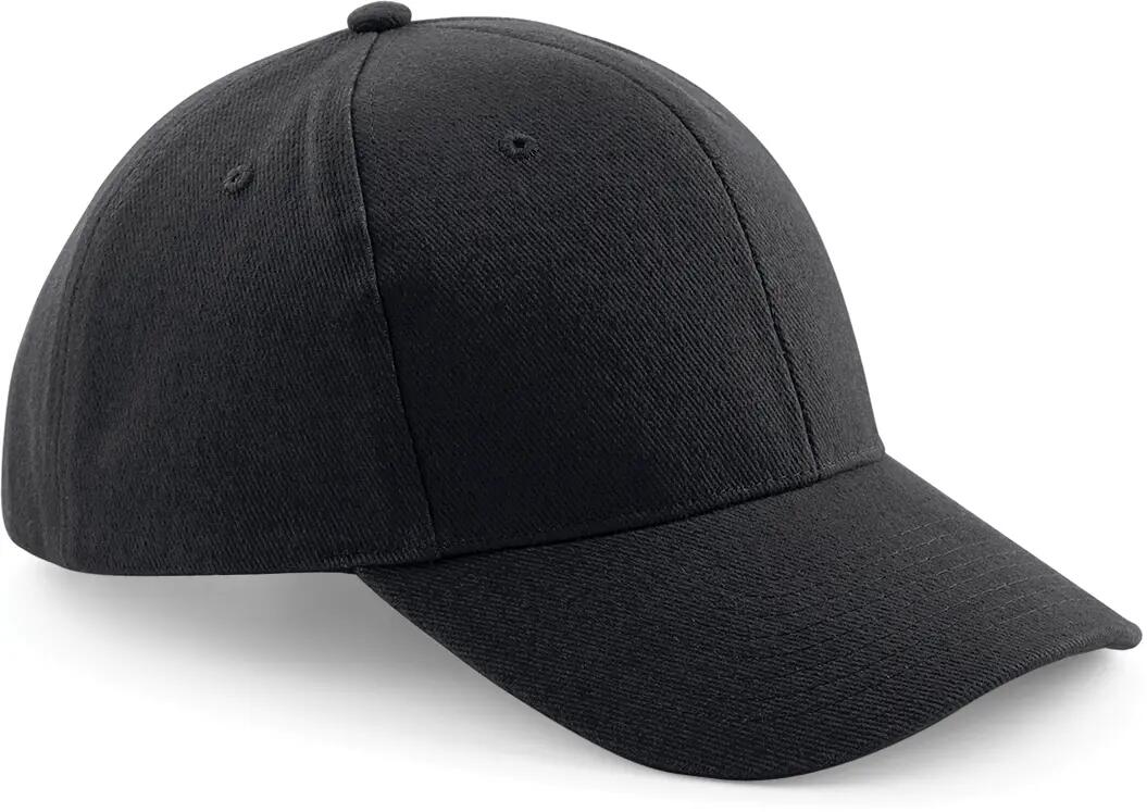 Casquette homme Pro-Style en coton brossé - 6 panneaux - Black - One Size 3/4