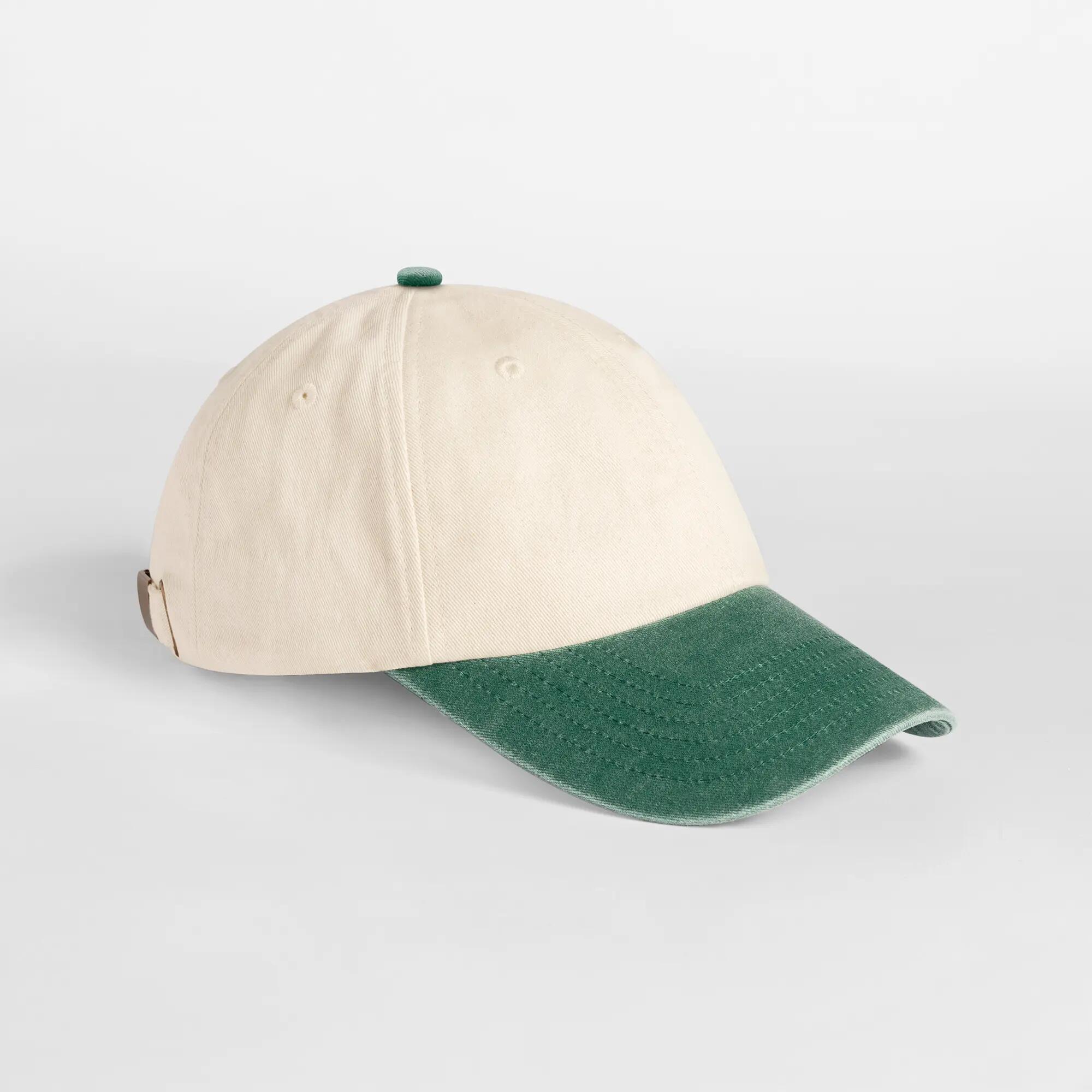 Cappellino da baseball a 6 pannelli Beechfield Contrast Peak Low 3/4