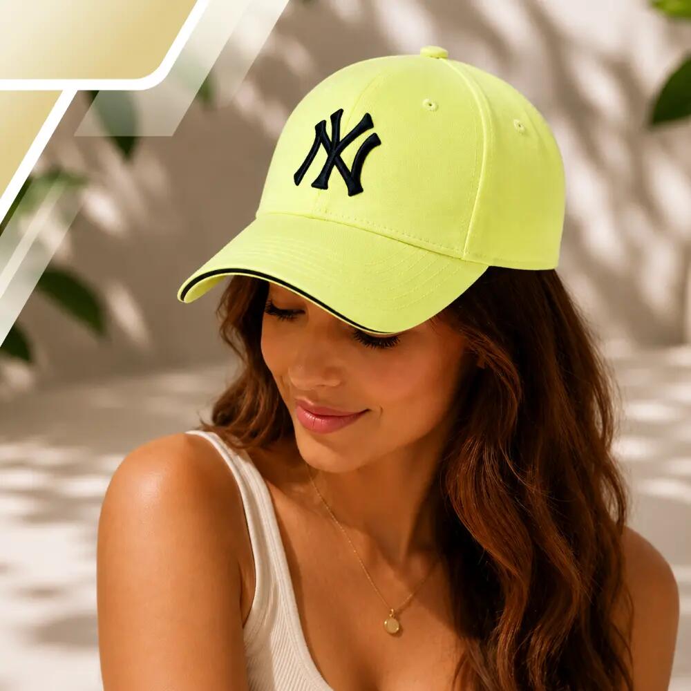 Czapka New York Yankees NY Żólta unisex Baseballówka Regulowana MLB 3/7