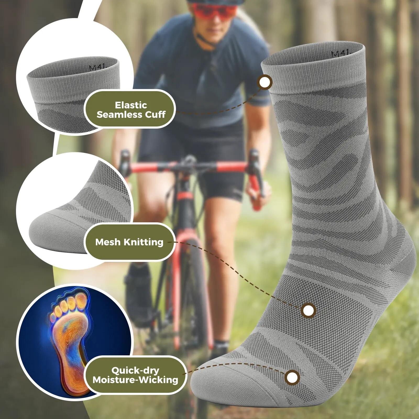 VeloNuts Rennradsocken Gepolsterte Sohle 3/6