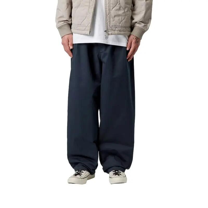 Pantalones Azules Carhartt Merrick Pant Deep Night, Stone Washed de Corte Holga 3/5