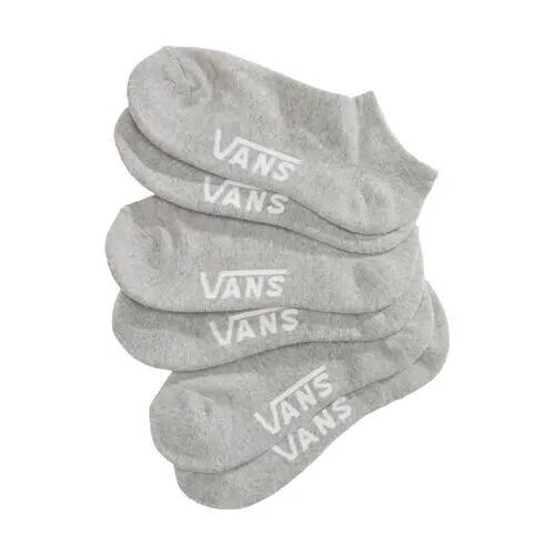Pack 3 Pares de Calcetines Grises Vans Classic Kick Rox Heather Grey Versátiles 4/4
