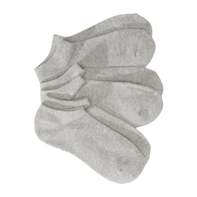 Pack 3 Pares de Calcetines Grises Vans Classic Kick Rox Heather Grey Versátiles 2/4