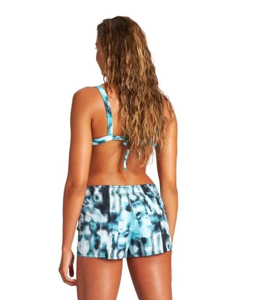 ARENA SZORTY WOMEN'S ALLOVER SHORT BLACK MULTI 004265/500 S 2/7