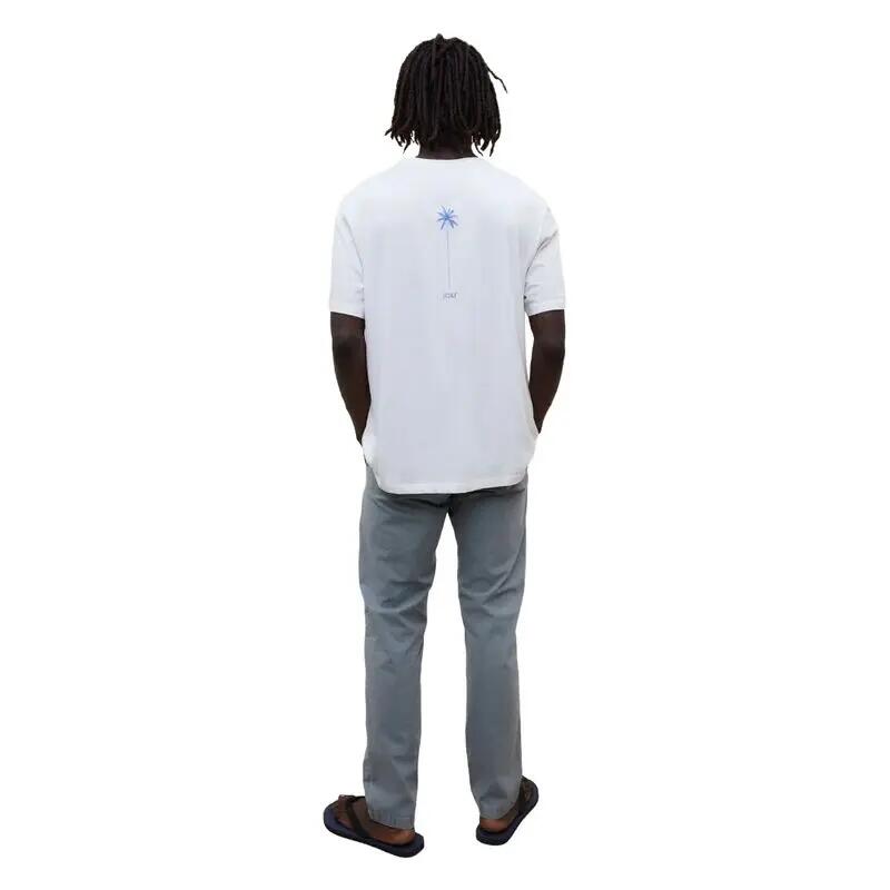 Pantalones Azules Ecoalf Ethiwin Pants Grey Blue De Corte Regular Y Cintura Elá 4/5