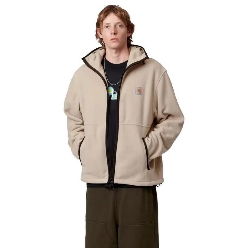 Chaqueta Beige Carhartt Delineador Blevin Fleur de Sel de Tejido Polar Cálida y 3/5