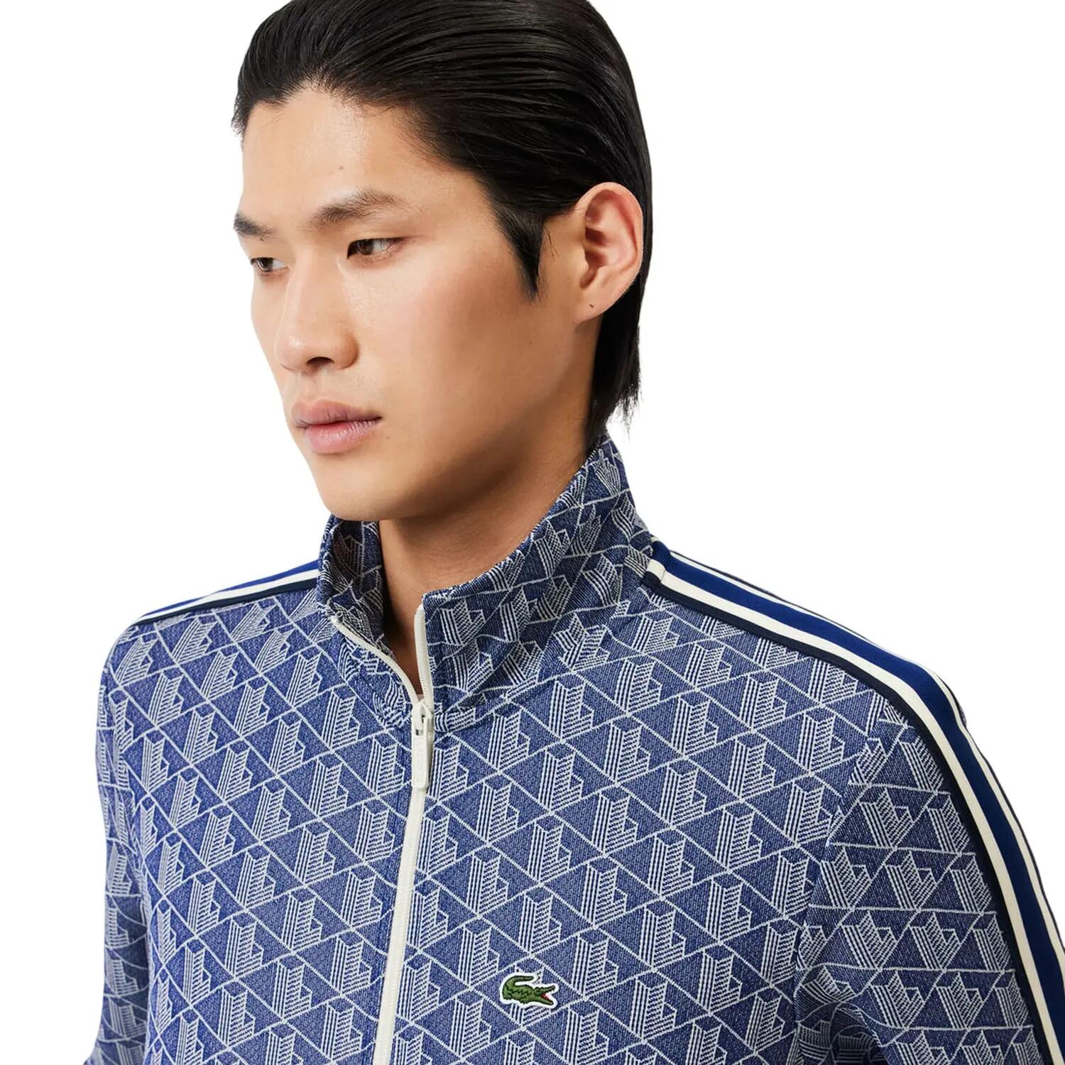 Top de Chándal Paris Diseño Con estampado para Hombre Azul Metilo, Blanco 4/4