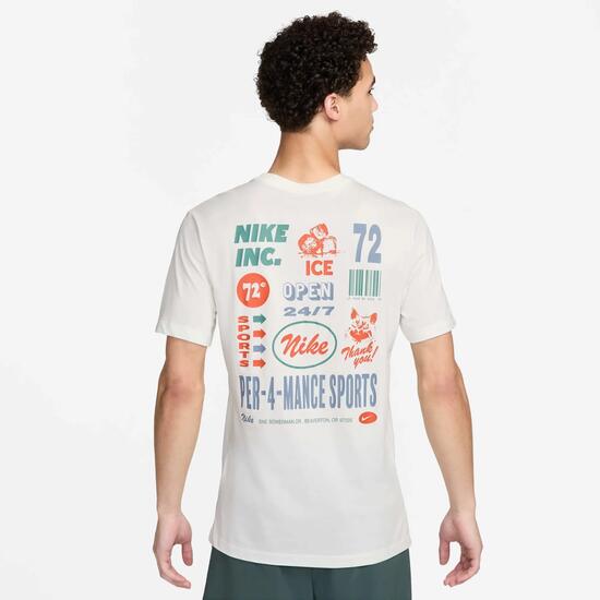 Męskie koszulka luźny krój DRI-FIT FITNESS T-SHIRT SAIL