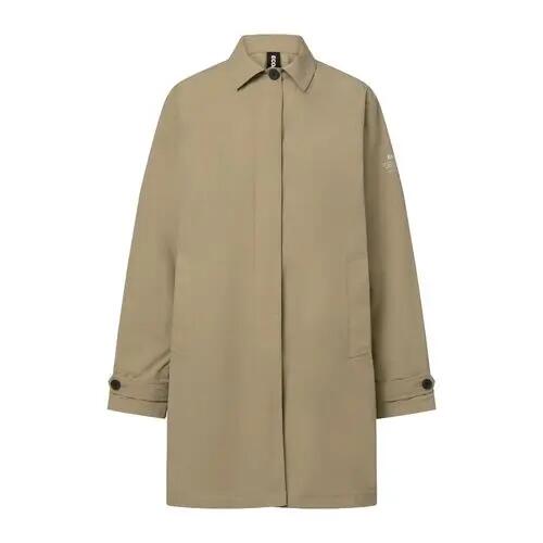 Gabardina Beige Ecoalf Verne Jacket Woman Sandy Repelente al Agua de Corte Regu 4/4