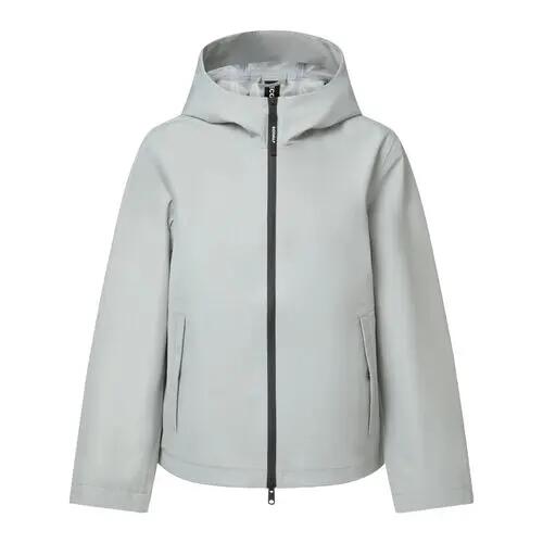 Chaqueta Ecoalf Venis Jacket Woman Blue Pearl Impermeable y Transpirable de Cor 4/4