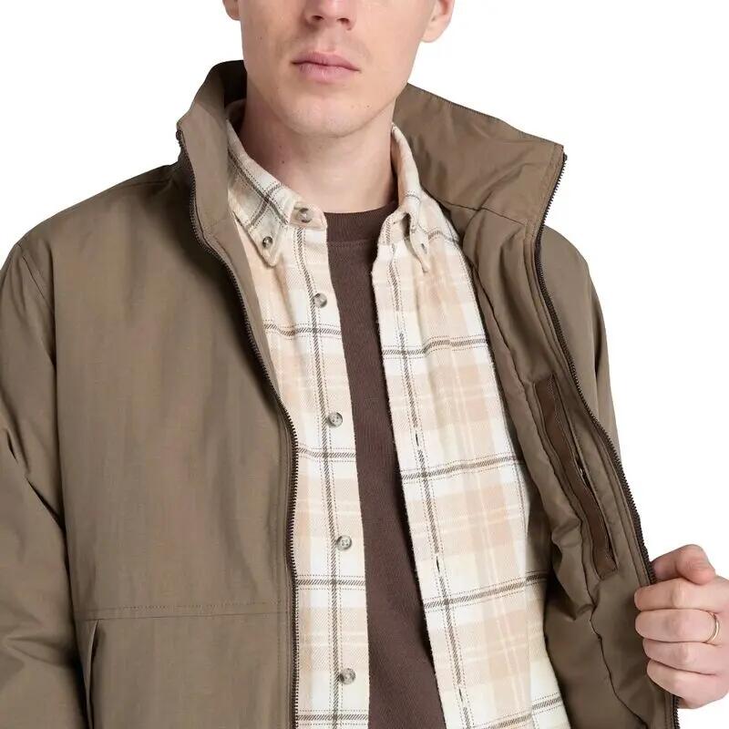 Chaqueta Marrón Timberland Bómber Impermeable Sailor Mid Brown Con Capucha Pleg 3/5