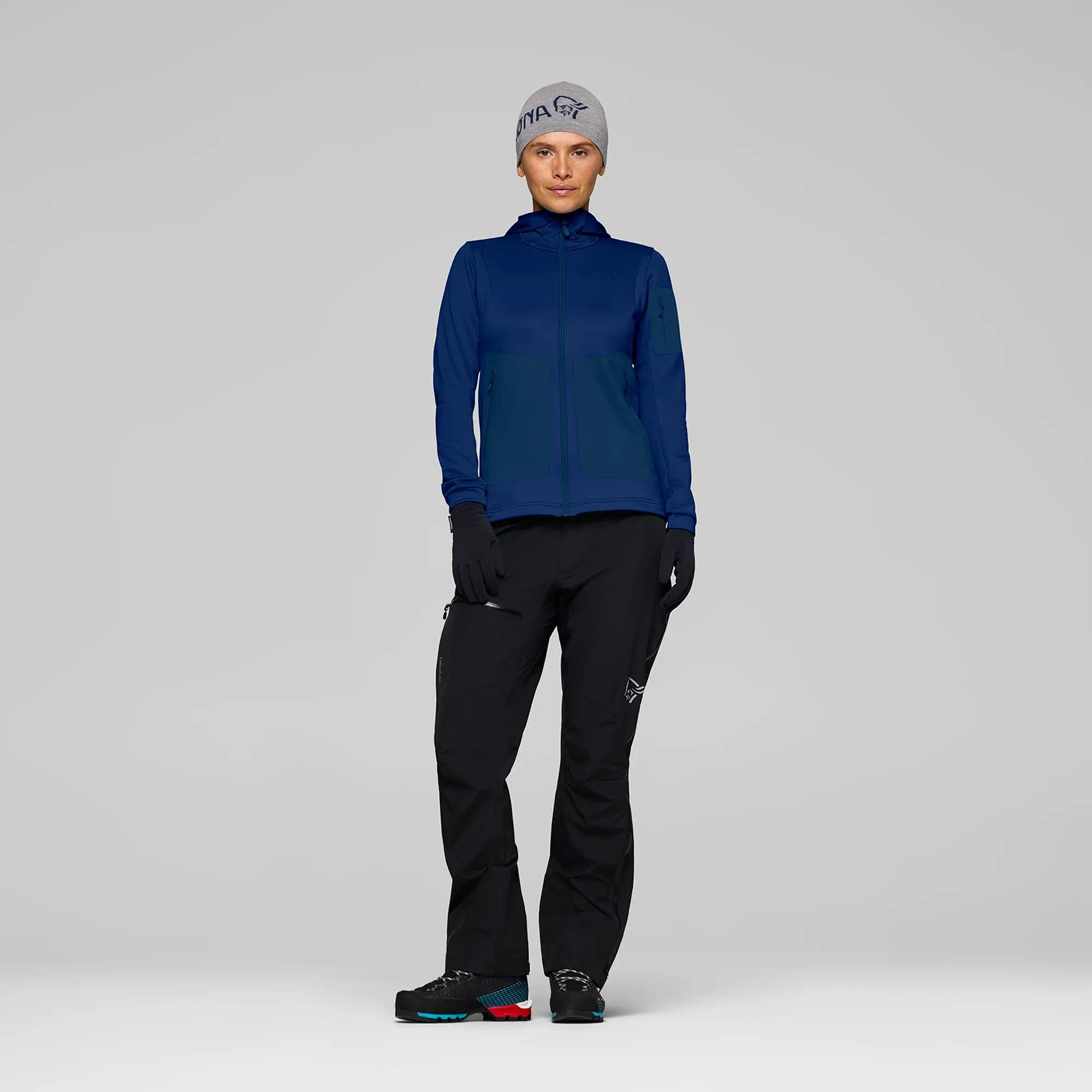 Bluza trekkingowa damska NORRONA Falketind Warm2 Stretch Hood 2/7
