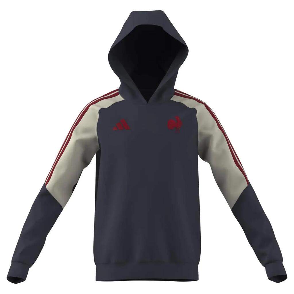 FFR Adidas France Rugby Hoodie Kids Shadow Navy
