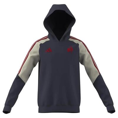 Ffr adidas france rugby hoodie kids shadow navy