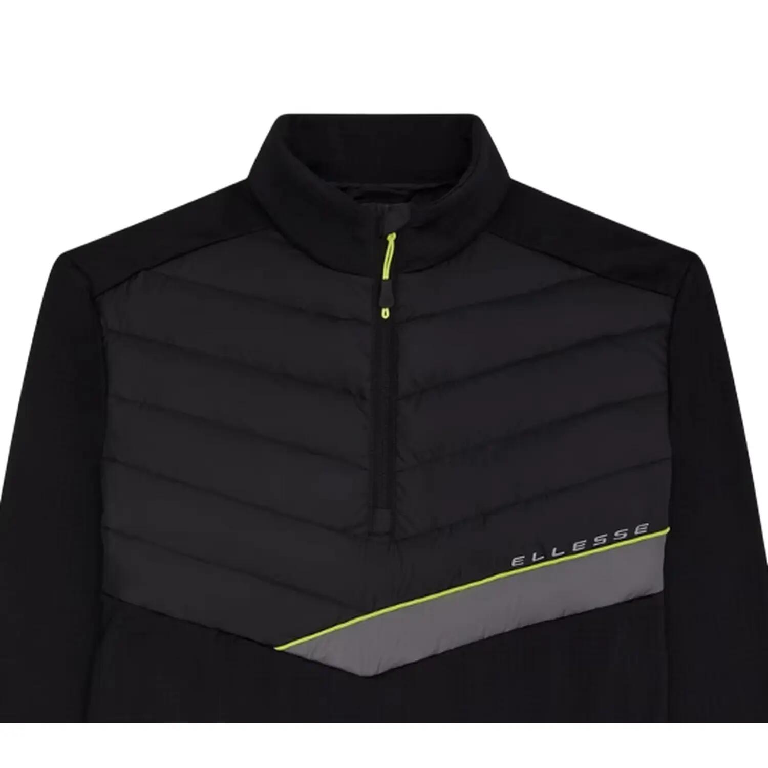 Mens Gueza Half Zip Fleece Top (Black) 2/3