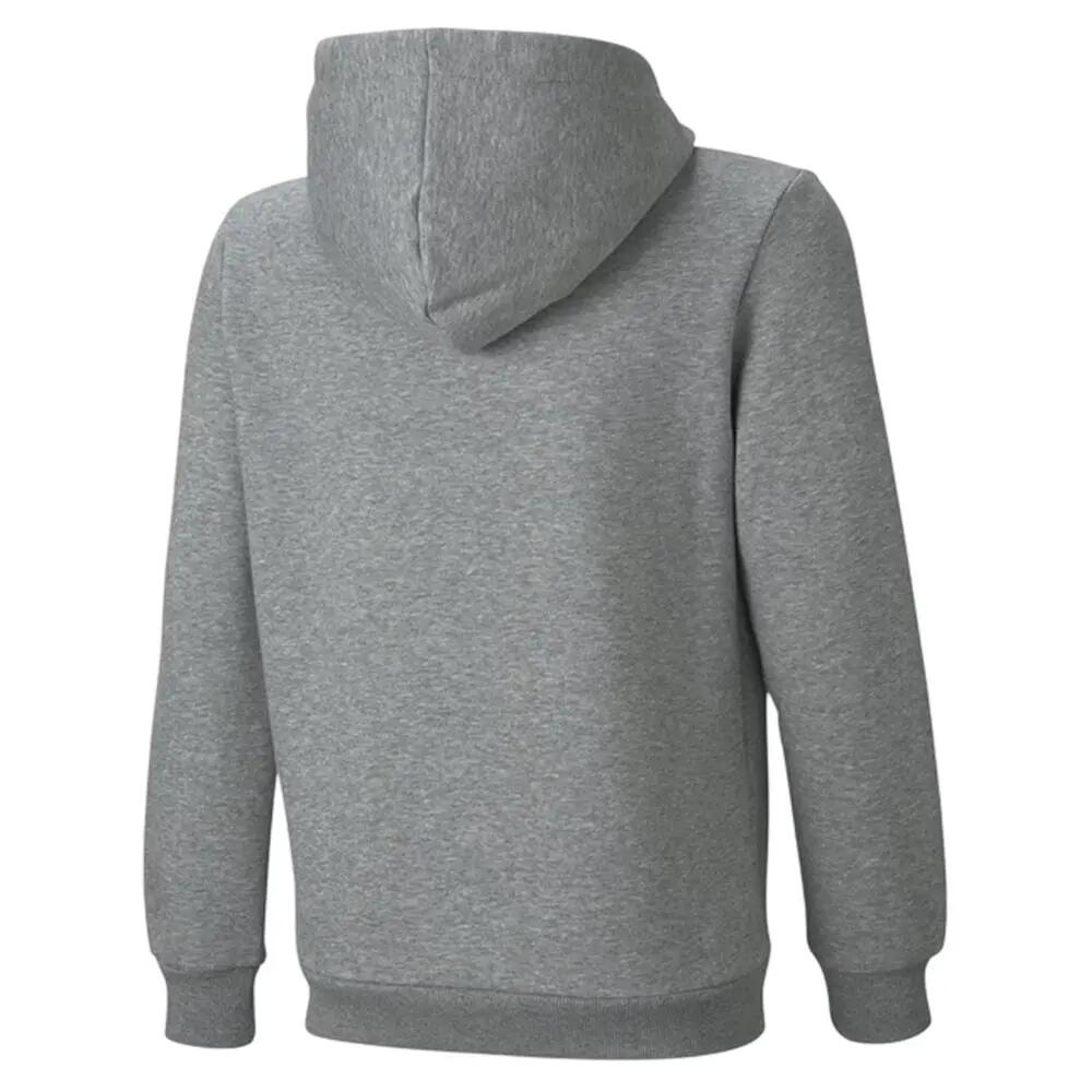 Felpa Con Cappuccio Cotone Ragazzi Puma No.1 Grigio 3/3