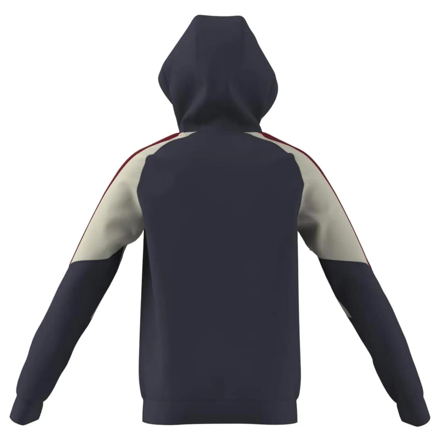 Sweat à capuche FFR Adidas France Rugby Hoodie pour Enfant Bleu marine ombre 5/5