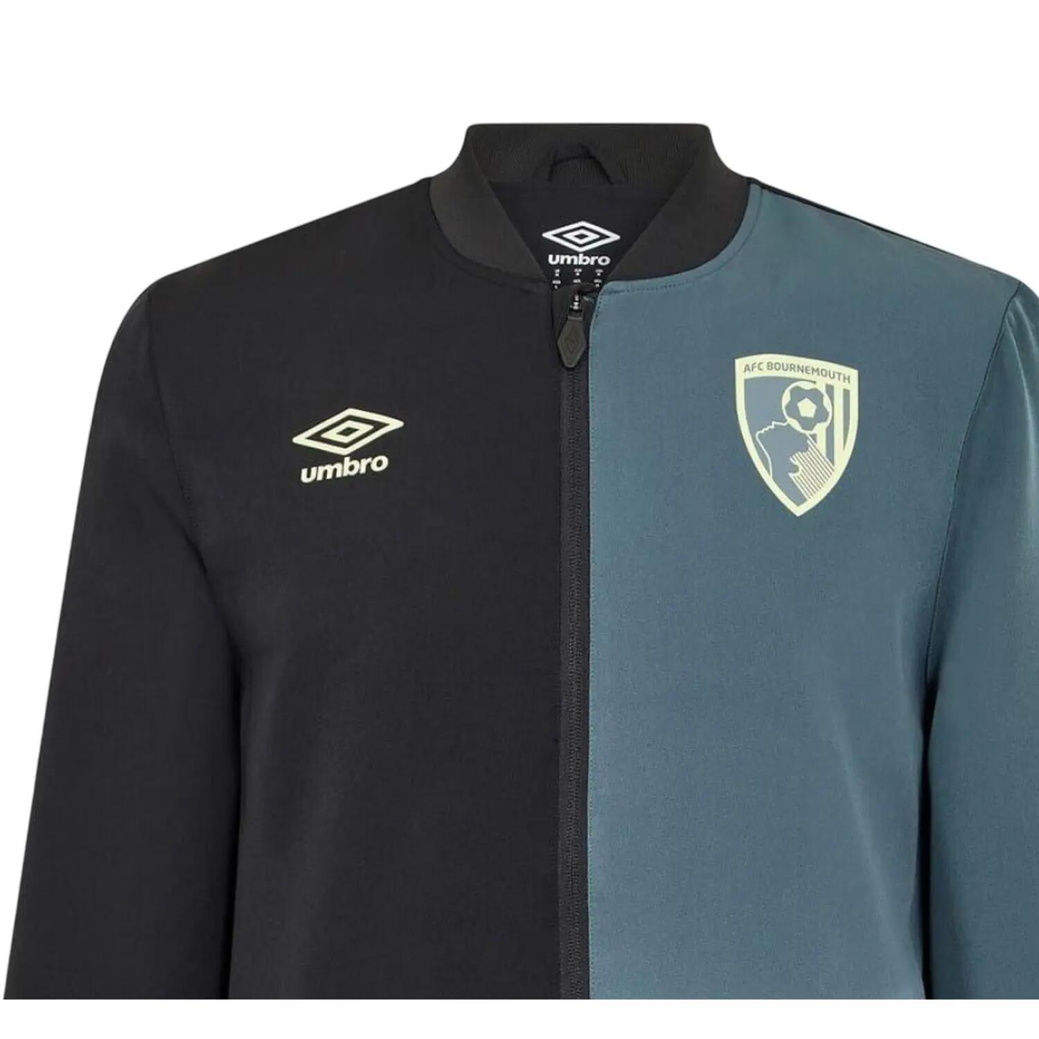 Giacca AFC Bournemouth Blocchi Di Colore Uomo Umbro Caviale Ardesia 3/3