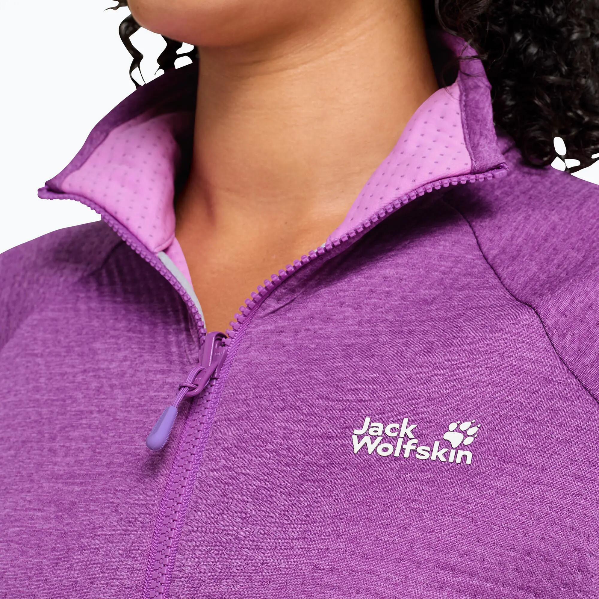 Bluza polarowa damska Jack Wolfskin Anytrail Full Zip 4/7