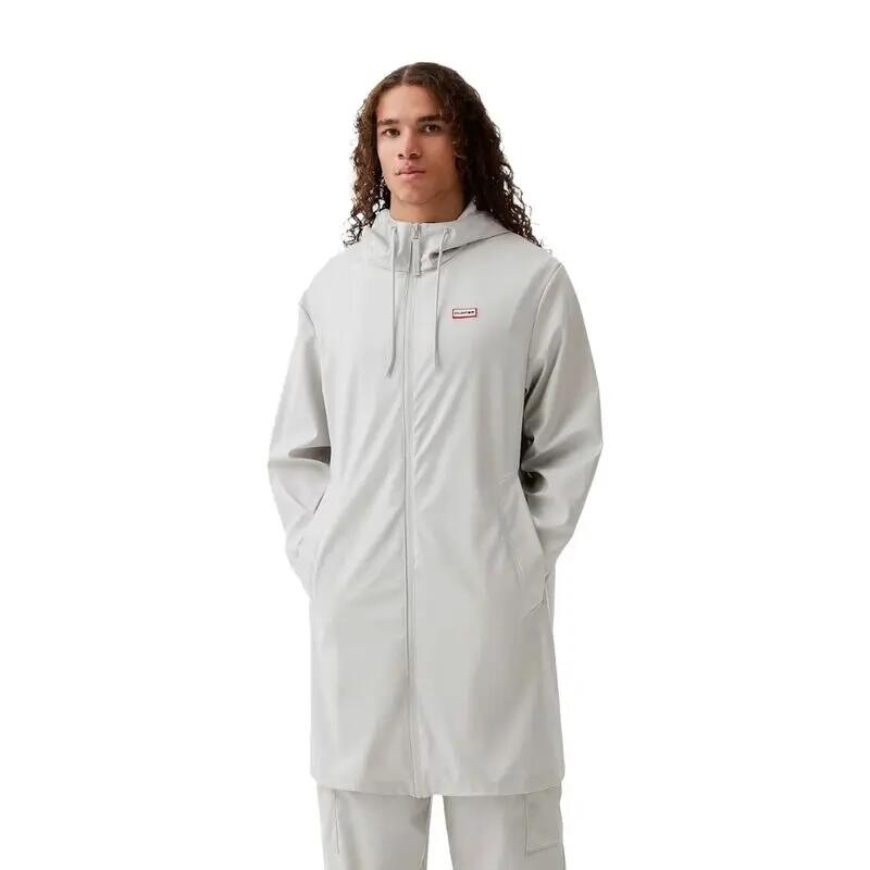 Chubasquero Gris Hunter Unisex Andrea Pu Micro Chip Rain Coat con Capucha Ajust 3/5