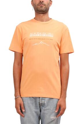 T-shirt homme en coton 100% - coupe regular - Sanem - Orange