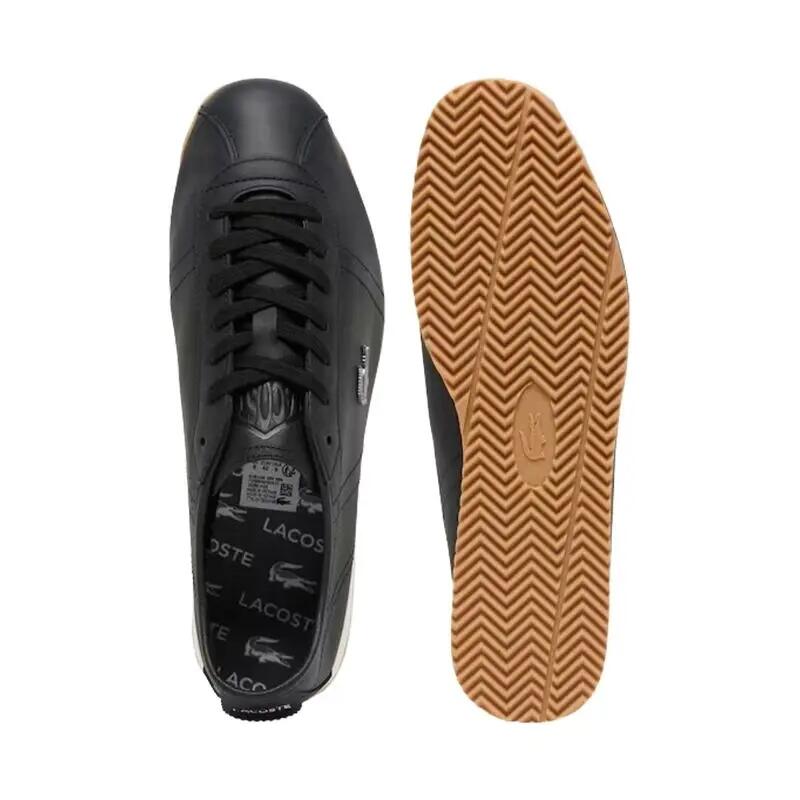 Zapatillas Lacoste Negras Club-Low de Piel Black Gum de Estilo Elegante y Depor 4/5