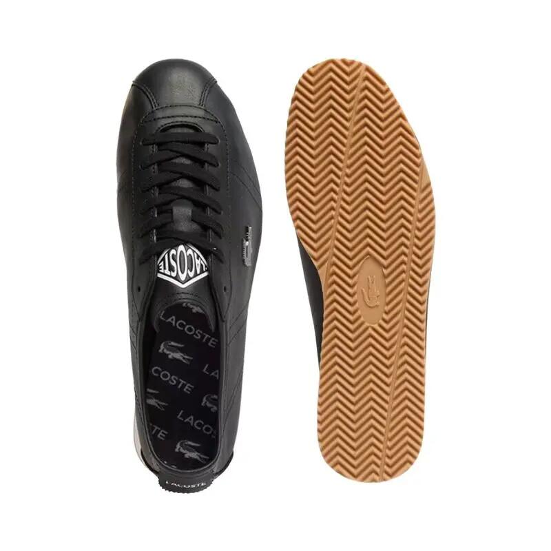 Zapatillas Lacoste Negras Club-Low de Piel Black Gum de Estilo Elegante y Depor 3/5
