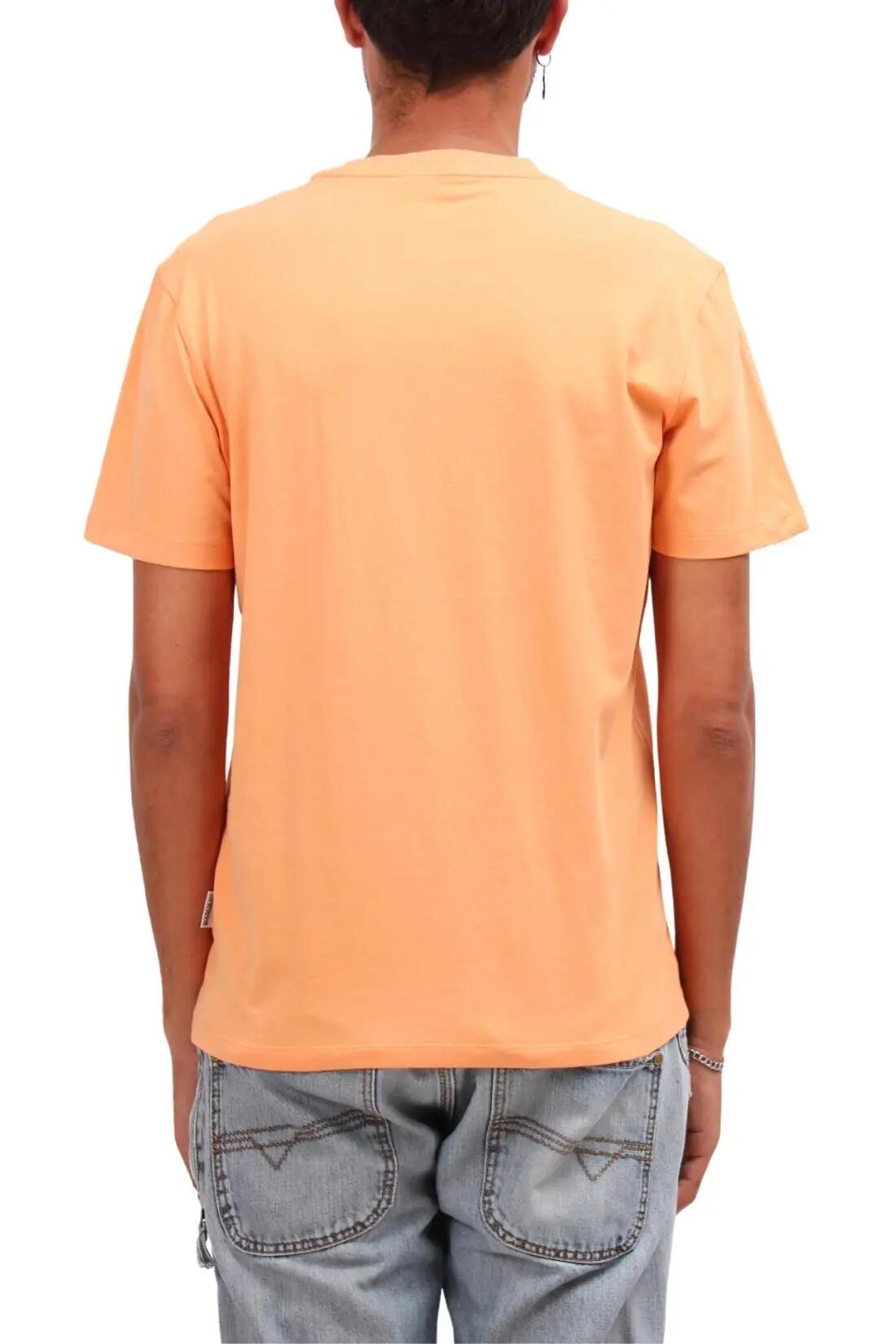 T-shirt - Sportswear - Heren - Sanem - 100% katoen - Oranje 3/4