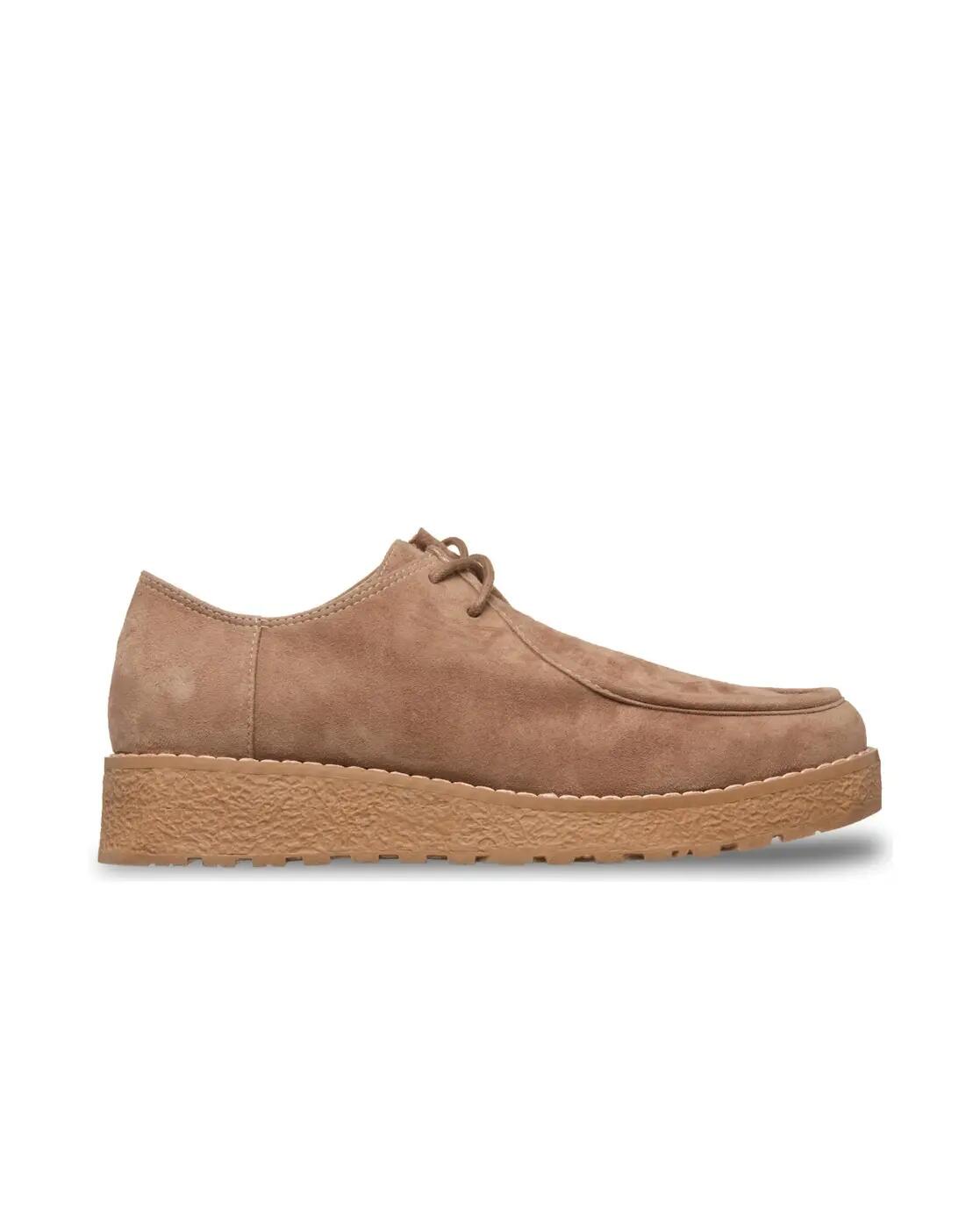 Suede Moc Toe Shoes TENERRIA Beige Frauen 2/4