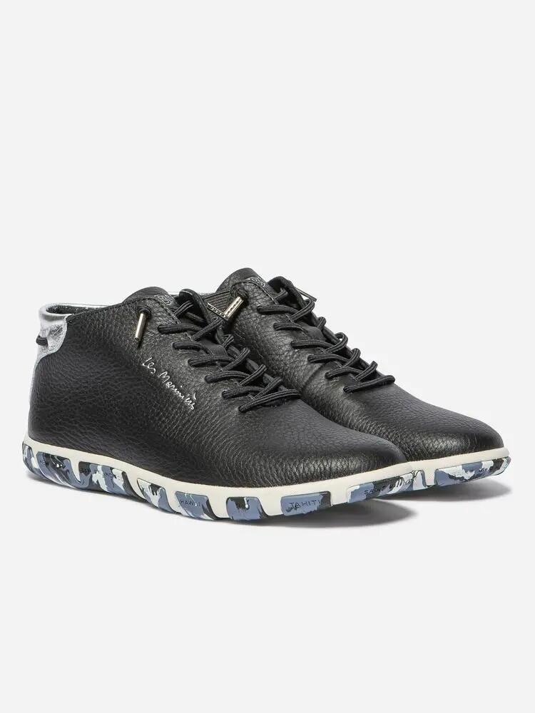Tennis - Femme - Hautes cuir camo - JESMINI - Bleu 5/5