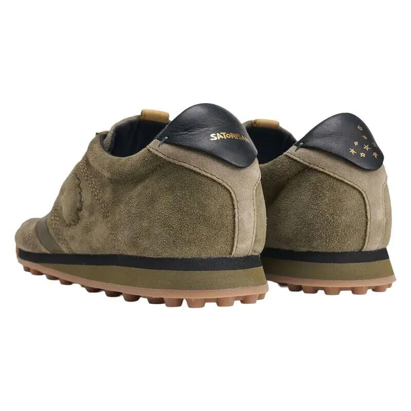 Sapatilhas Satorisan modelo Stardust Suede Deep Khaki para unissex 4/5