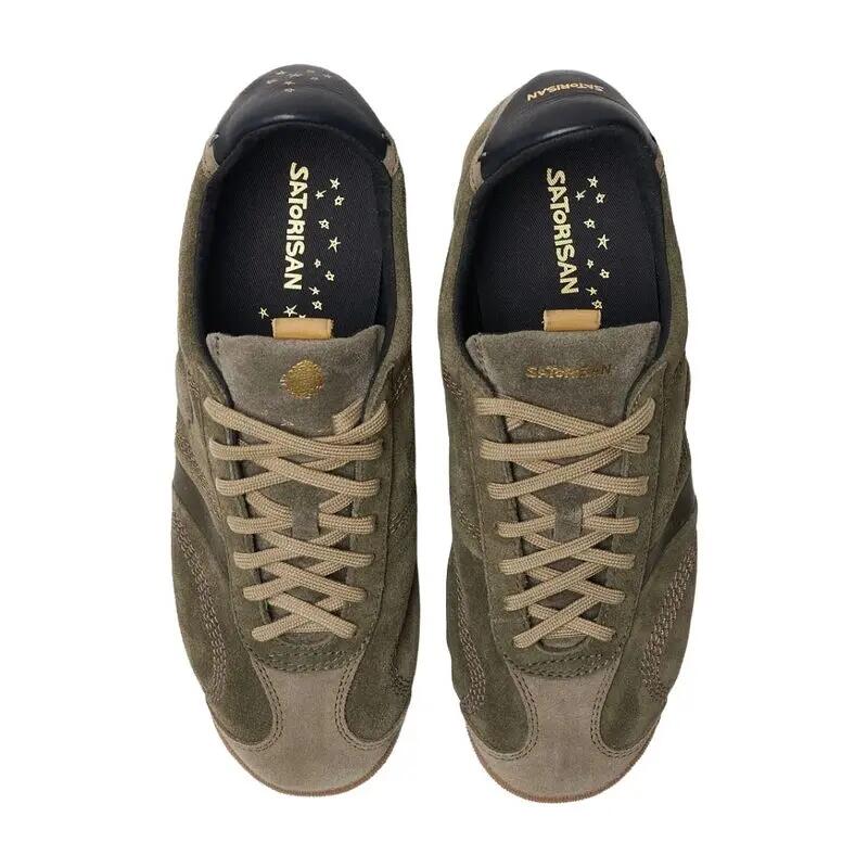 Sapatilhas Satorisan modelo Stardust Suede Deep Khaki para unissex 3/5
