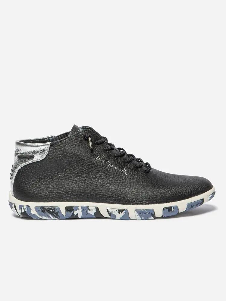 Tennis - Femme - Hautes cuir camo - JESMINI - Bleu 2/5