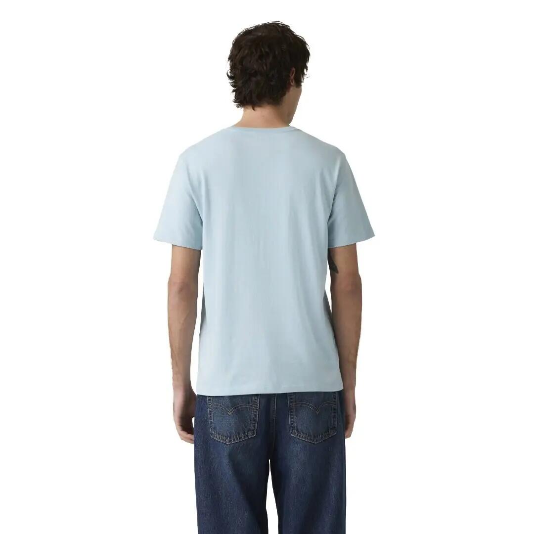 Camiseta Azul Levis Housemark Original Mineral Forget Me Not con Logotipo Peque 3/4