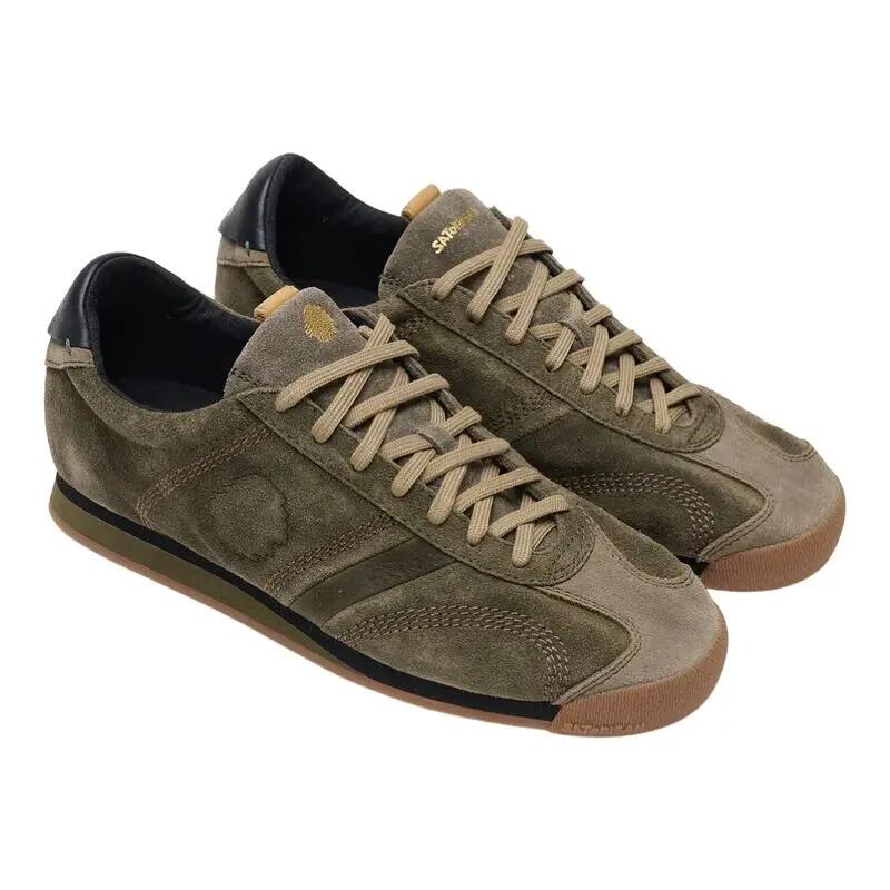 Sapatilhas Satorisan modelo Stardust Suede Deep Khaki para unissex 2/5