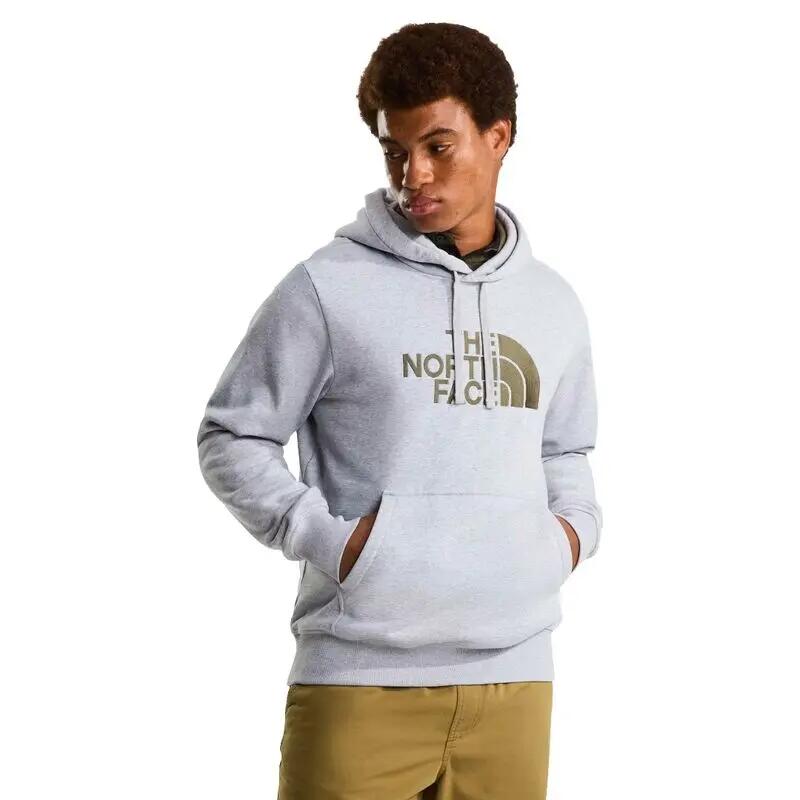 Sudadera Gris The North Face Drew Peak Light Grey Heather-New Taupe Green de Co 3/5