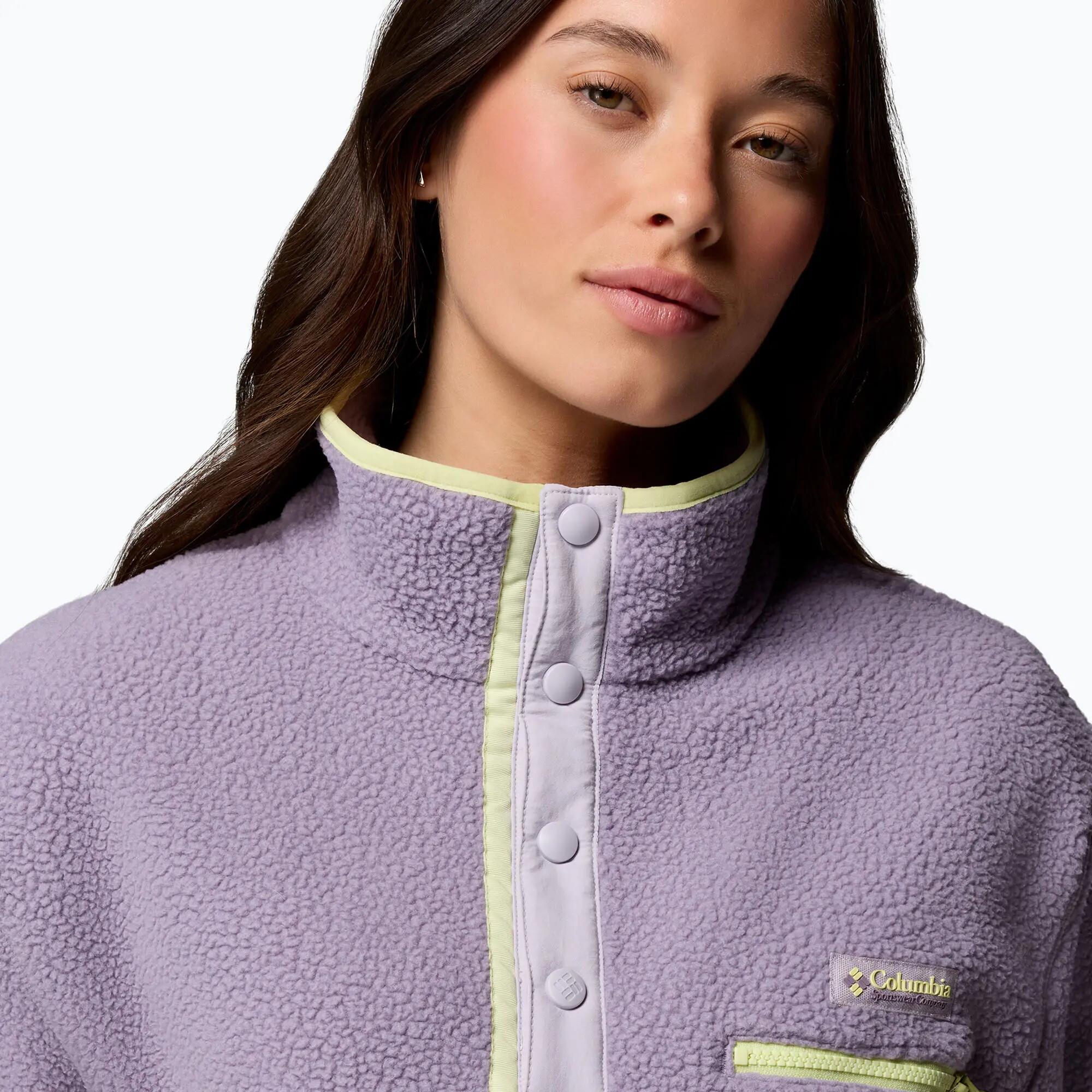 Bluza polarowa damska Columbia Helvetia II Cropped Half Snap Fleece 5/7