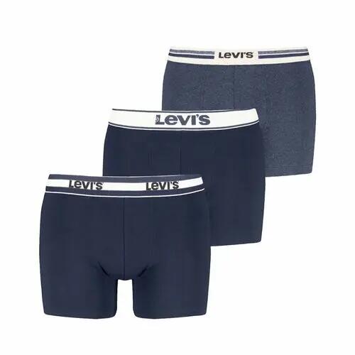 Pack de 3 Calzoncillos Levis Azul Marino Gift Icn Boxer Brief Navy Combo Cómodo 4/4