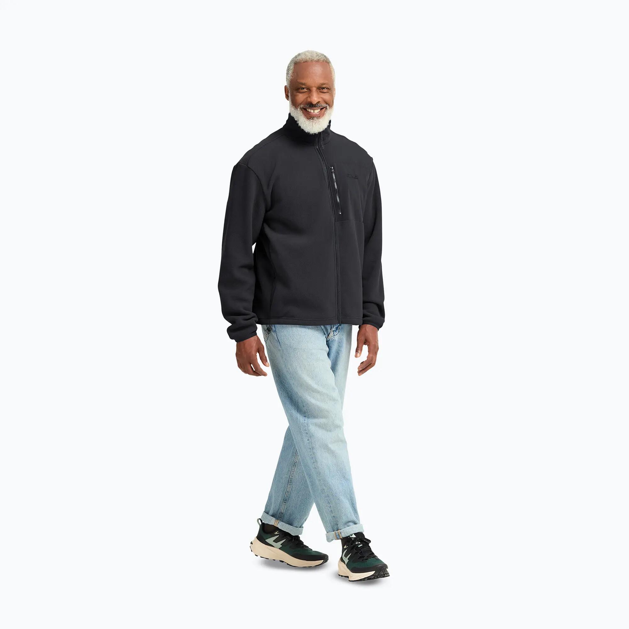 Casaco polar masculino Jack Wolfskin Sumetro com zíper completo 2/7
