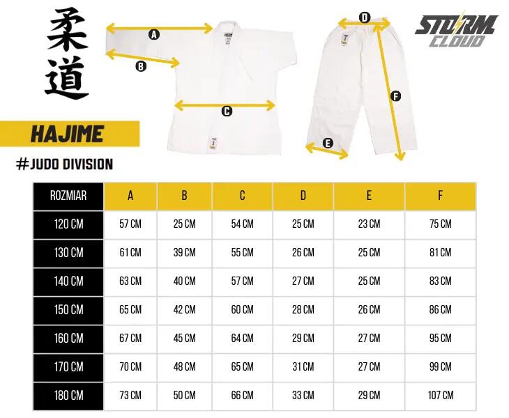 StormCloud Judo voor kinderen, witte Hajime met witte band, gratis 140 7/7