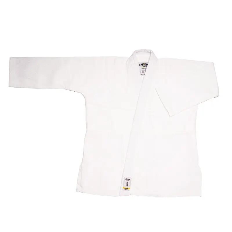 StormCloud Judo voor kinderen, witte Hajime met witte band, gratis 140 3/7