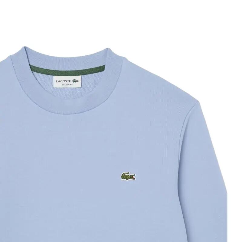 Sudadera Azul Lacoste Classic Fit Fleece Aphylla de Corte Clásico y Estilo Atem 2/4