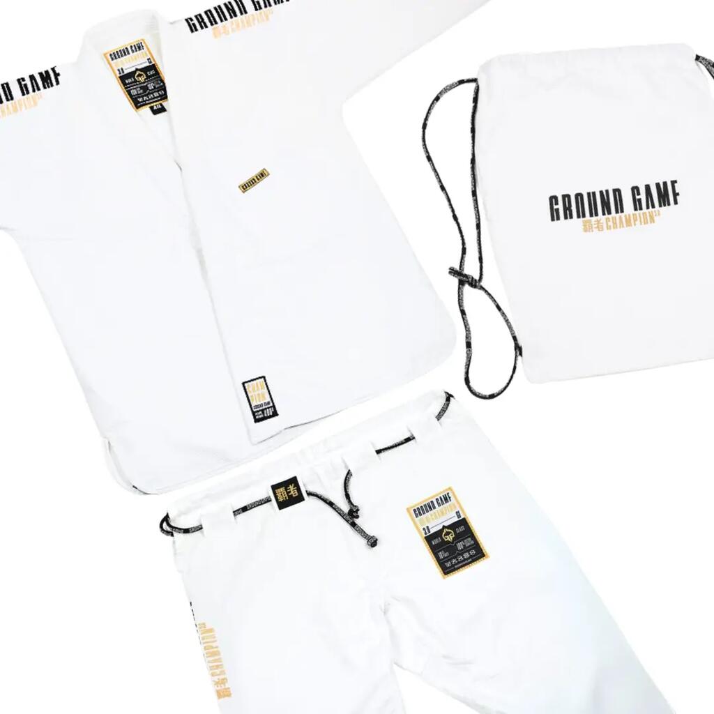 Ground Game Kimono/Gi BJJ Men's Champion 3.0 White A2L