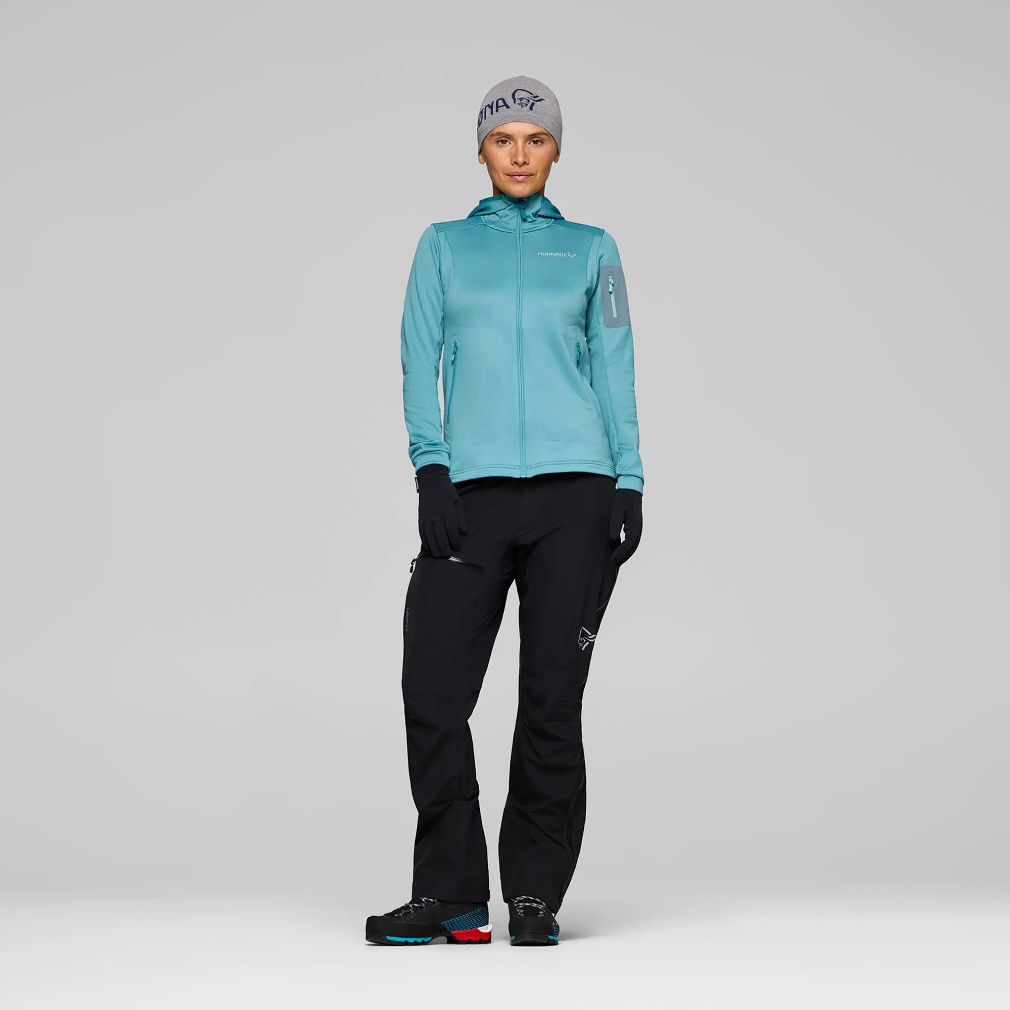 Bluza trekkingowa damska NORRONA Falketind Warm2 Stretch Hood 2/7