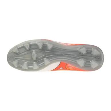 Crampons Rugby Adulte - FG - Alpha III Select Blanc Lava Orange 4/5