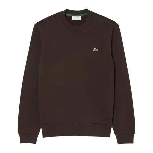 Sudadera Marrón Lacoste Classic Fit Fleece Buffle de Corte Clásico y Estilo Ate 4/4