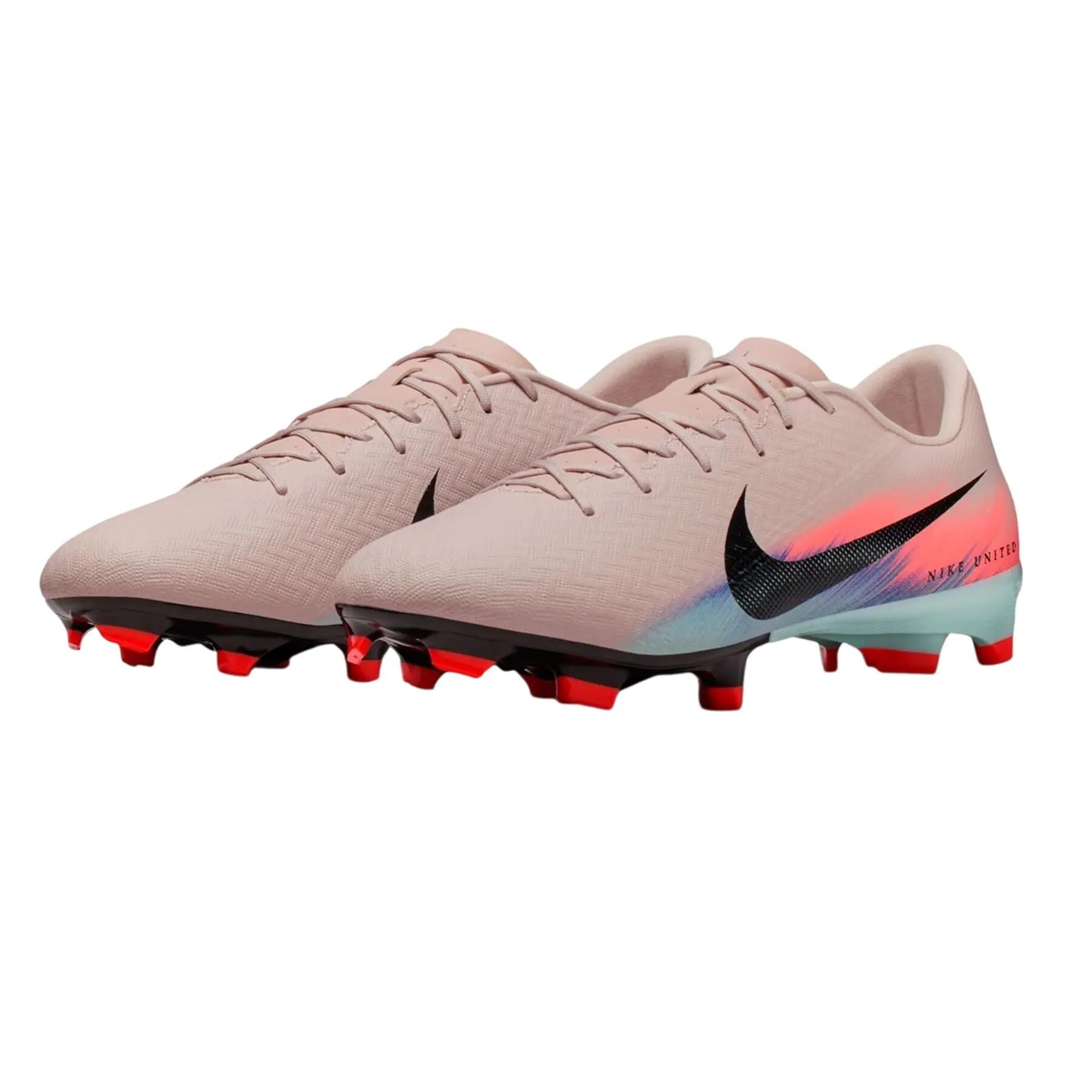 Chaussures De Foot Pour Terrain Ferme ZOOM MERCURIAL VAPOR Homme (Rose / Bleu) 6/6